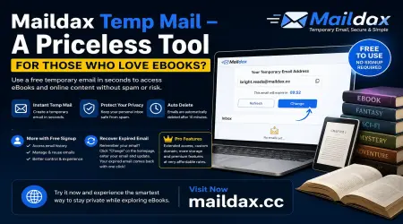 Maildax Temp Mail - A Priceless Tool for Those Who Love eBooks?